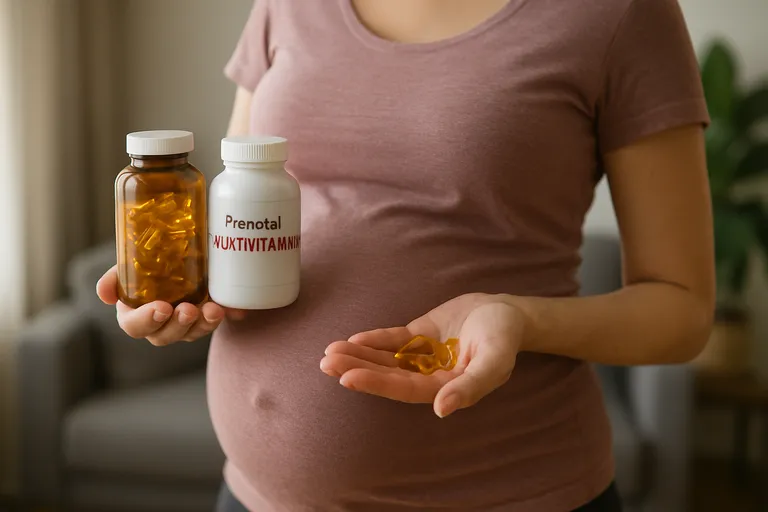 Optimale ondersteuning tijdens je zwangerschap met omega 3 visolie en een complete zwangerschapsmultivitamine