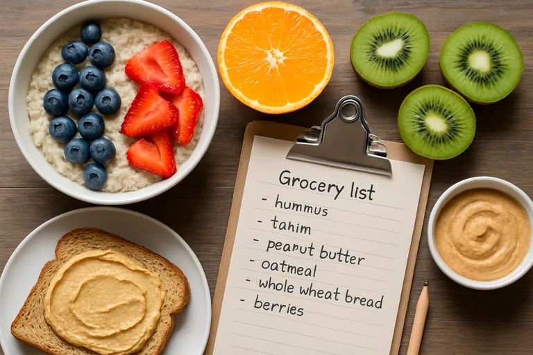 Praktische menu-ideeën en boodschappenlijst